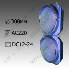 Светофор индустриальный 300мм Т.8.2 пластиковый ударопрочный (выбор сочетания цветов)